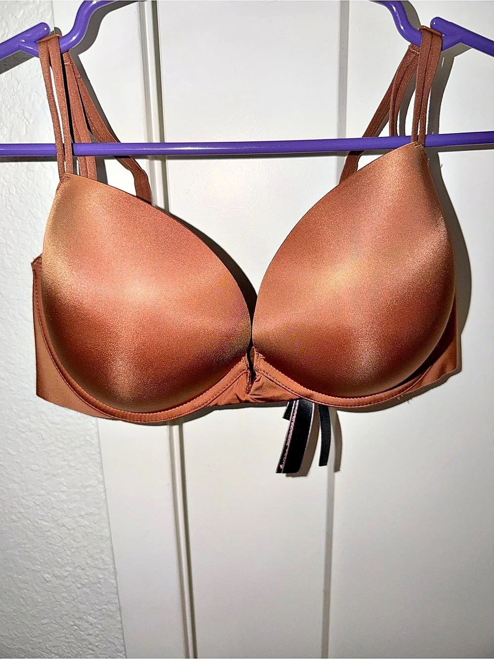 Victoria's Secret Very Sexy Shine Strap Push-Up Bra Brown 34DD